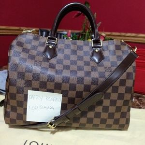 Louis Vuitton Speedy Bandouliere 30 Damier Ebine